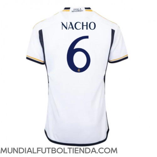 Camiseta Real Madrid Nacho #6 Primera Equipación Replica 2023-24 mangas cortas